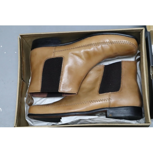 567 - Four Pairs of Gents Shoes (Three Size 9 & Black Boots Size 10)