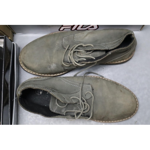 567 - Four Pairs of Gents Shoes (Three Size 9 & Black Boots Size 10)