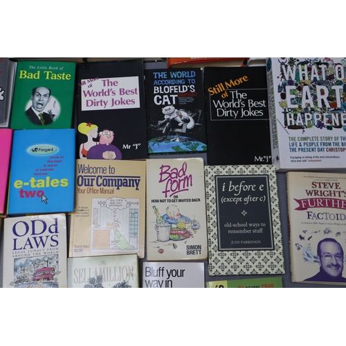 635 - A Large Selection of Various Comedy, Satire, And Fun Fact Books. Includes Garfield, Simon's Cat, e-T... 