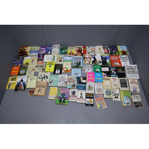 635 - A Large Selection of Various Comedy, Satire, And Fun Fact Books. Includes Garfield, Simon's Cat, e-T... 