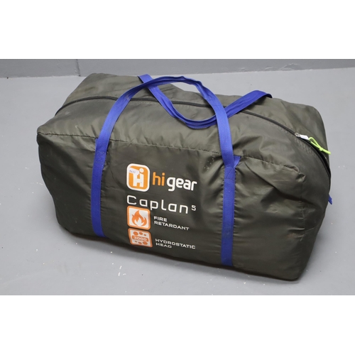 647 - Higear Caplan 5 Tent in Original Storage bag Seems to be complete