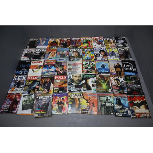 629 - A Large Selection of Mostly Various Film and TV Magazines. Includes Total Film, DVD Monthly, Film Re... 