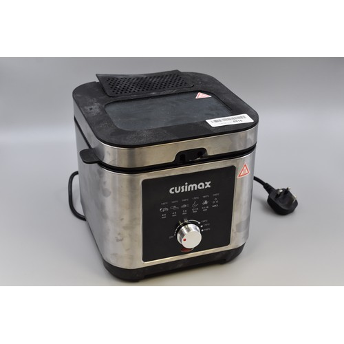 454 - New Cusimax Oil Fryer with Variable Heat Adjustment Powers on when tested