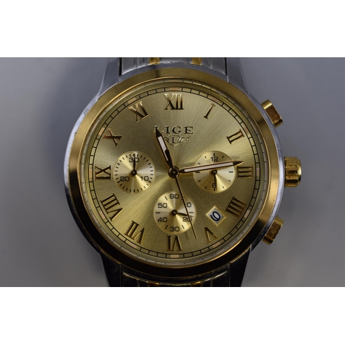 59 - LIGE Chronograph Quartz Watch (Working)