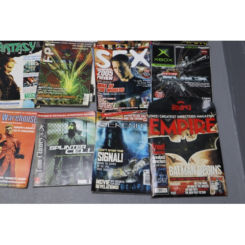 629 - A Large Selection of Mostly Various Film and TV Magazines. Includes Total Film, DVD Monthly, Film Re... 