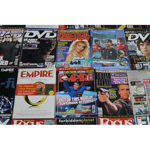 629 - A Large Selection of Mostly Various Film and TV Magazines. Includes Total Film, DVD Monthly, Film Re... 