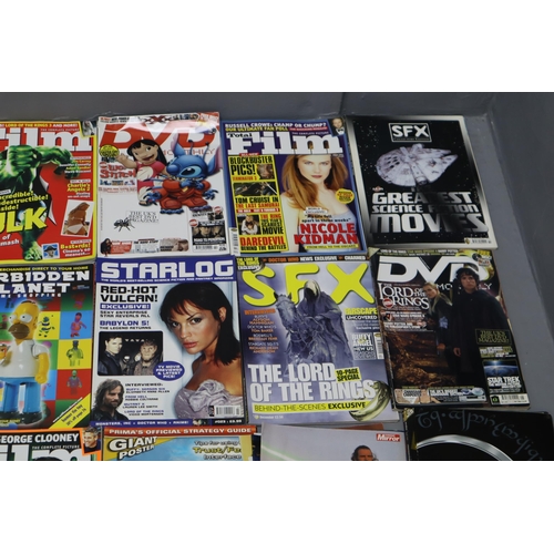 629 - A Large Selection of Mostly Various Film and TV Magazines. Includes Total Film, DVD Monthly, Film Re... 