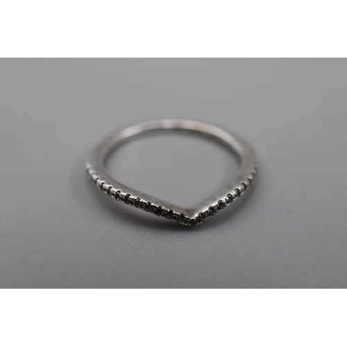 Pandora Wishbone Ring Marked S 925 Ale 54 Size N 
