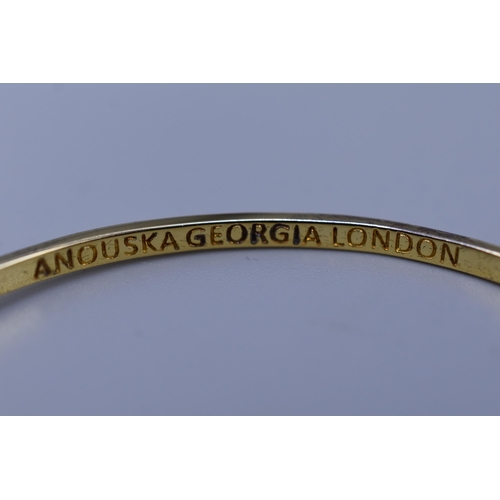 27 - Hallmarked London Silver 925 Designer Bracelet by Anouska Georgia London. Complete with Presentation... 