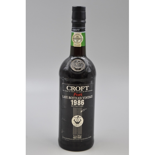 339 - Croft 1986 Late Bottled Vintage Port Bottled in 1986 (75cl) Sealed Bottle