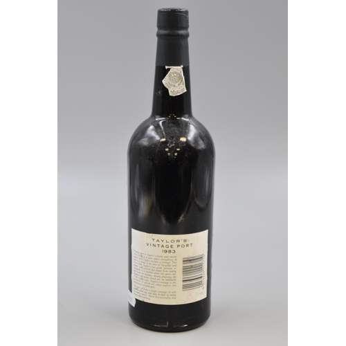 341 - Taylor's 1983 Vintage Port (75cl) Sealed Bottle