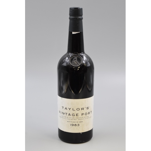 341 - Taylor's 1983 Vintage Port (75cl) Sealed Bottle