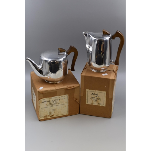 345 - Original Picquot Ware Teapot and Coffee Pot Complete with Original Boxes and Guarantees