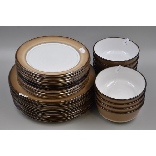 347 - 26 Pieces of Denby Stoneware Pottery, includes Dinner Plates, Side Plates and Bowls