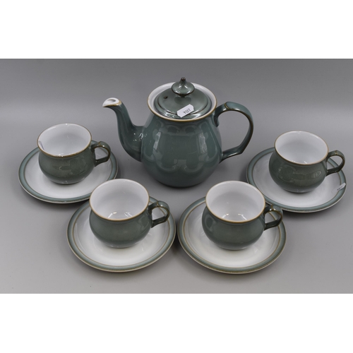 358 - Selection of Denby items to include Four Cups and Saucers and Tea Pot