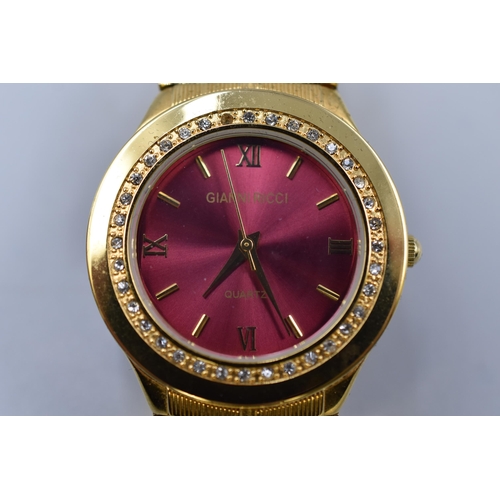 98 - Working Ladies Gianni Ricci Quartz Watch