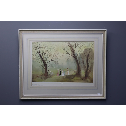 368 - Helen Bradley Original Print with Official Stamp entitled One Warm Day in Framed and Glazed Mount (3... 