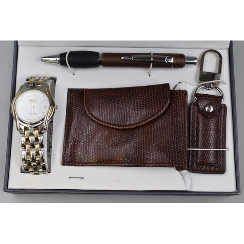 107 - QBOS Gift Set with Watch, Pen, Keyring and Coin Purse