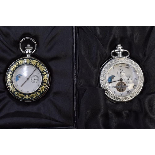 108 - Two Heritage Collection Atlas Editions Pocket Watches in Boxes