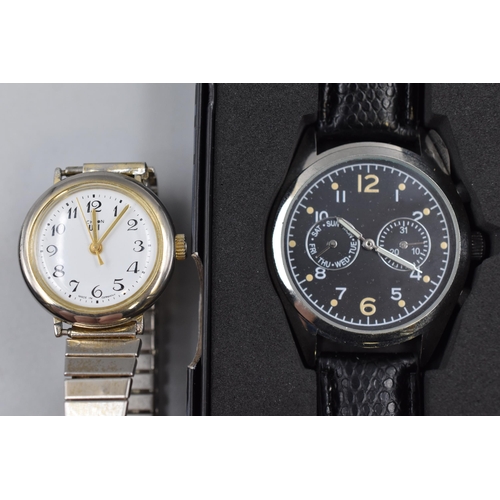 110 - Four Watches To Include Chron Mechanical Watch and Three Quartz Watches