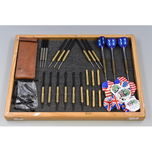 122 - Large Selection of Darts, Flights, Case and Accessories