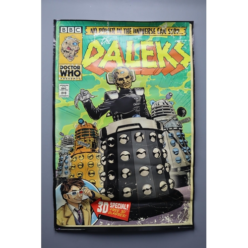 381 - A Doctor Who Daleks Comic Book Style Poster, Approx 36