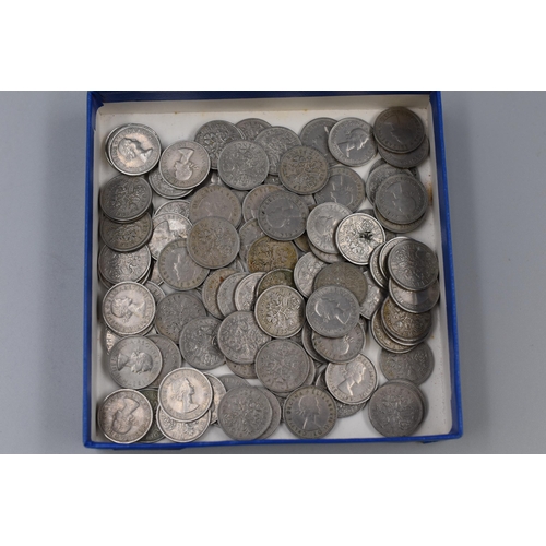 138 - Selection of 100 Sixpence Coins