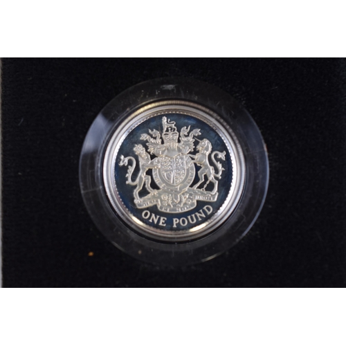 140 - Royal Mint Elizabeth II Silver 1983 £1 Coin Complete with Presentation Box