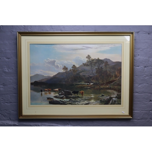 386 - Extra Large Print Entitled “Loch Etive”, by Artist “Percy”. Framed and Glaze... 