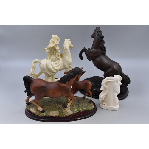 391 - Mixed Selection of Horse Statues Including Juliana Collections, Capacino Collectable and Horse's Hea... 