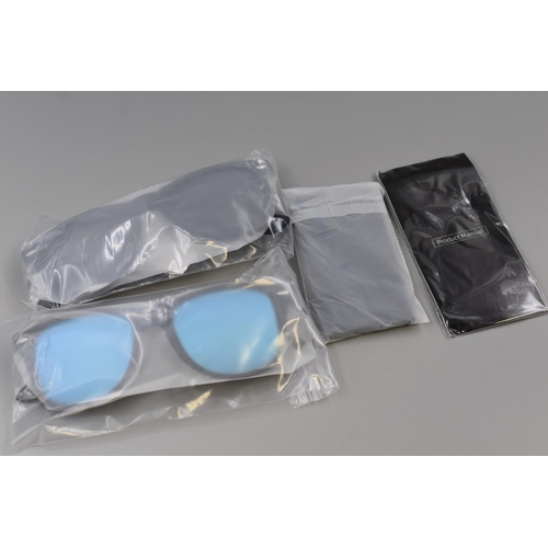 396 - Brand New Two Pairs of Kunchu Fashion Sunglasses with Pouches Boxed