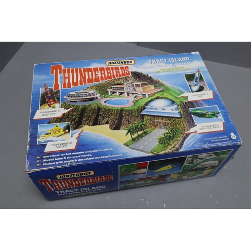 165 - Matchbox Thunderbirds Tracy Island in Box, Seems Complete (Rockets not included)