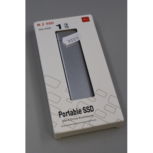 401 - New Boxed Portable SSD External Hard drive 1TB