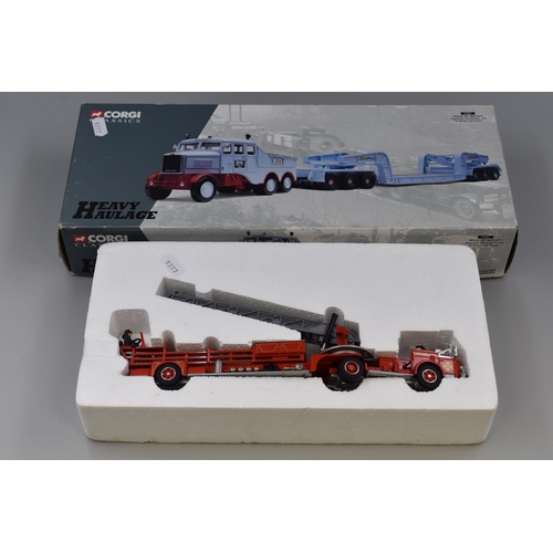 179 - A Limited Edition Boxed Corgi Hills of Botley Scammell Constuctor & 24 Wheel Low Loader, With Un... 