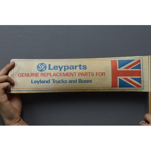 202 - Local Interest - Leyparts Leyland Trucks Vintage Flag (15”)