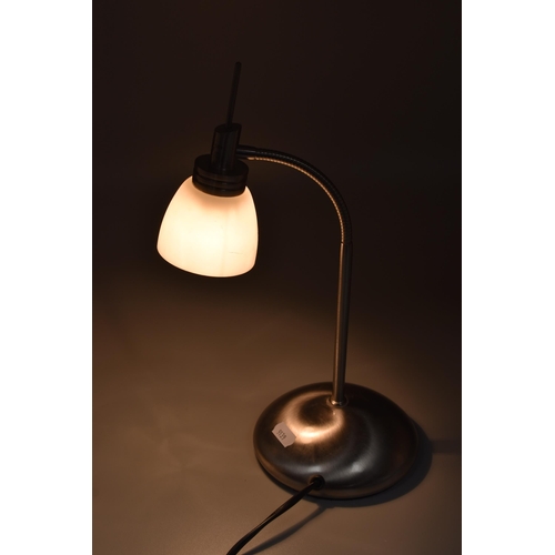 212 - Satin Chrome AGE4046 Agean Table/Reading Lamp, Dar Lighting, Three Touch Variable Dimmer, Movable He... 