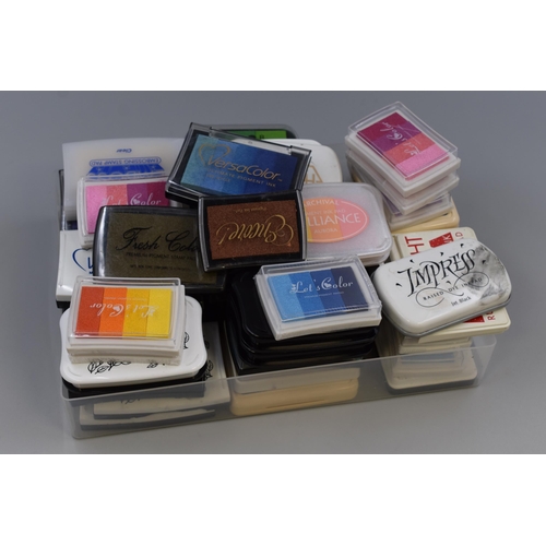 445 - A Large Selection of Ink Pads. Includes Hi-Boss, Versafine, Emboss, And More