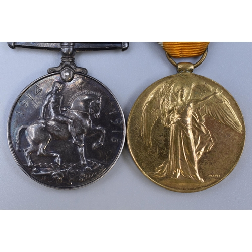 237 - Silver George V WWI 1914 to 1918 Medal a Civilisation Medal (Both Awarded to 695629 GNR H Selsby R A