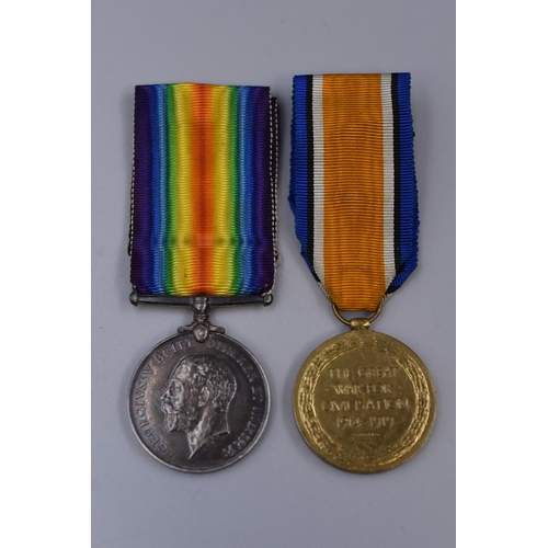 237 - Silver George V WWI 1914 to 1918 Medal a Civilisation Medal (Both Awarded to 695629 GNR H Selsby R A