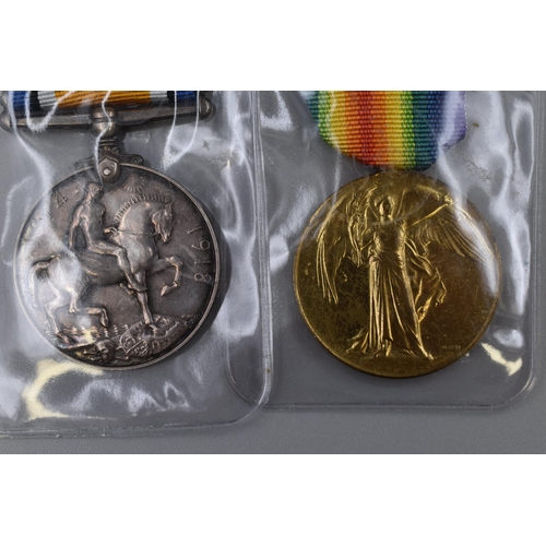 238 - WWI Pair of Medals to JAMES FISHER West Riding Regiment, with Souvenier of France Silk Handkerchief ... 