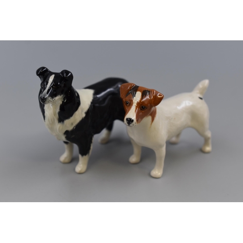 255 - Two Beswick Dog Figures. Includes Sheepdog and Jack Russell