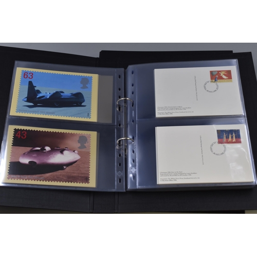 464 - Two Binders of Collectable UK First Day Cover Postcards, 1987-1999