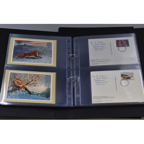 464 - Two Binders of Collectable UK First Day Cover Postcards, 1987-1999