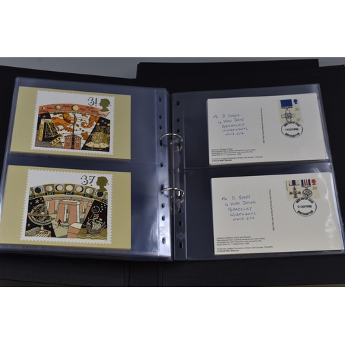 464 - Two Binders of Collectable UK First Day Cover Postcards, 1987-1999