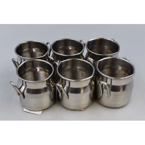 245 - Six Miniature Milk Churns (2”)