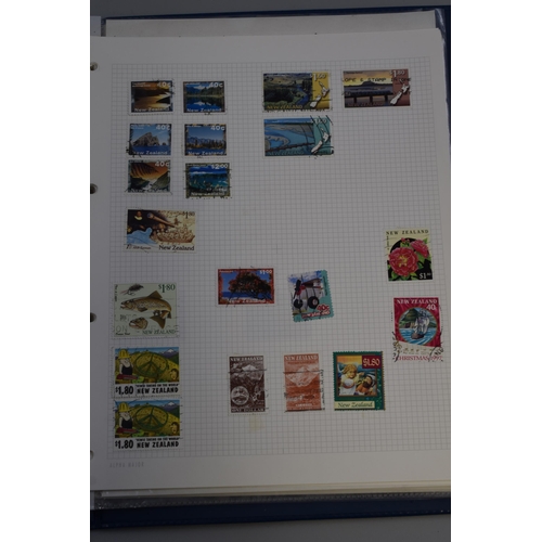 467 - Folder Containing a Mixed Selection of Stamps to include Ireland (Eire), Malta, New Zealand, Sri Lan... 