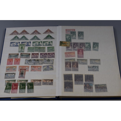 468 - Full Stock Album to include a Large Selection of Mainly Vintage New Zealand Stamps