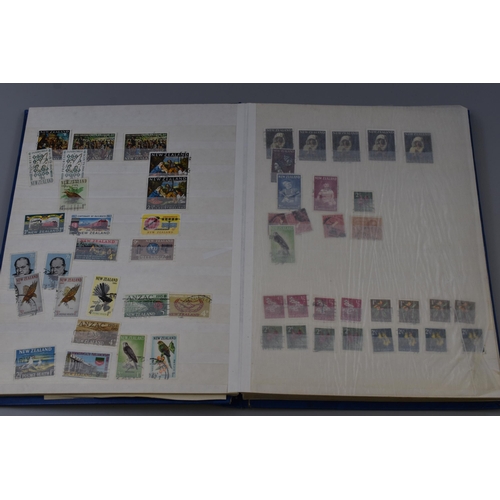 468 - Full Stock Album to include a Large Selection of Mainly Vintage New Zealand Stamps