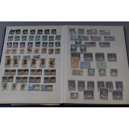 468 - Full Stock Album to include a Large Selection of Mainly Vintage New Zealand Stamps