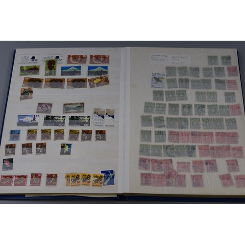 468 - Full Stock Album to include a Large Selection of Mainly Vintage New Zealand Stamps